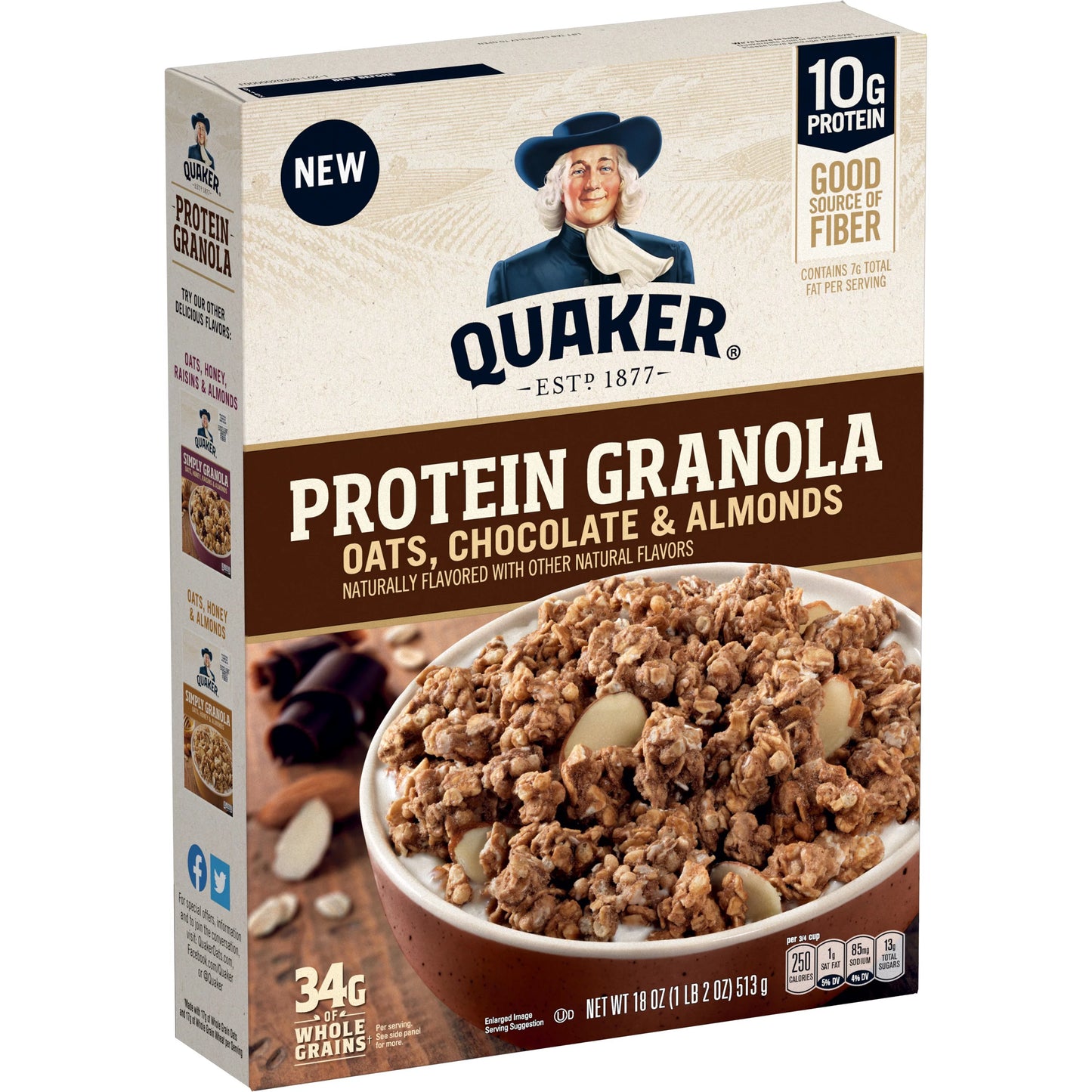 Quaker Simply Granola Protein Chocolate 20 oz