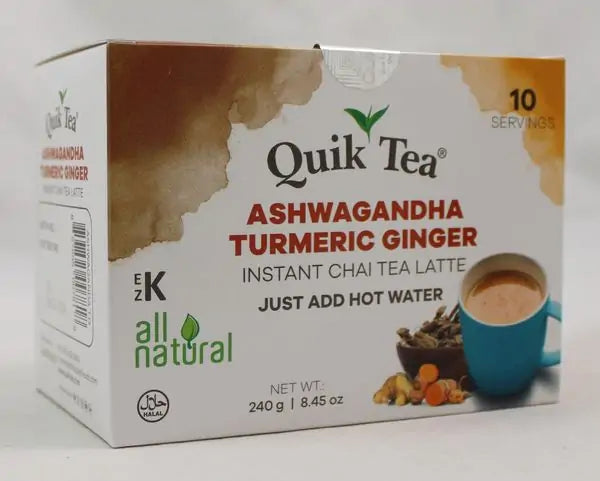 Quik Tea Ashwagandha Turmeric Ginger Chai - 8.5 OZ