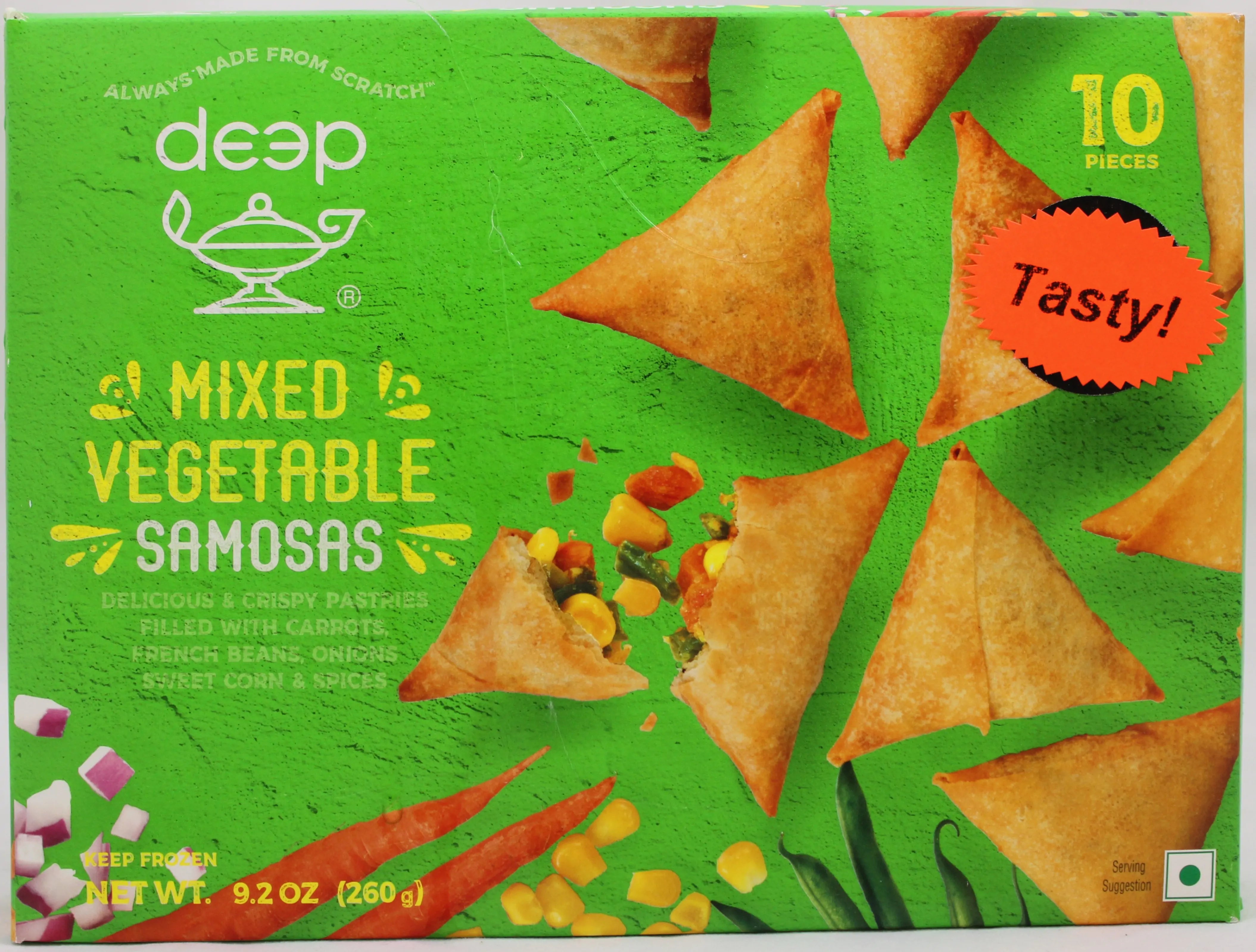 Deep Mixed Vegetable Samosa - 10 PCS– Fresh Central Grocery