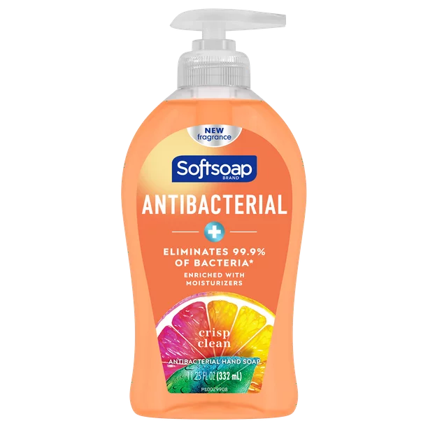 Softsoap Antibacterial Liquid Hand Soap, Crisp Clean, 11.25 fl oz