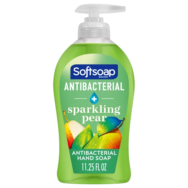 Softsoap Antibacterial Liquid Hand Soap, Sparkling Pear, 11.25 fl oz