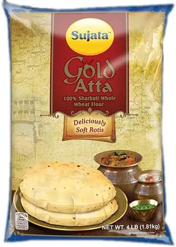 Sujata Gold (100 % Sharbati) Atta - 4 LB (1.81 KG)