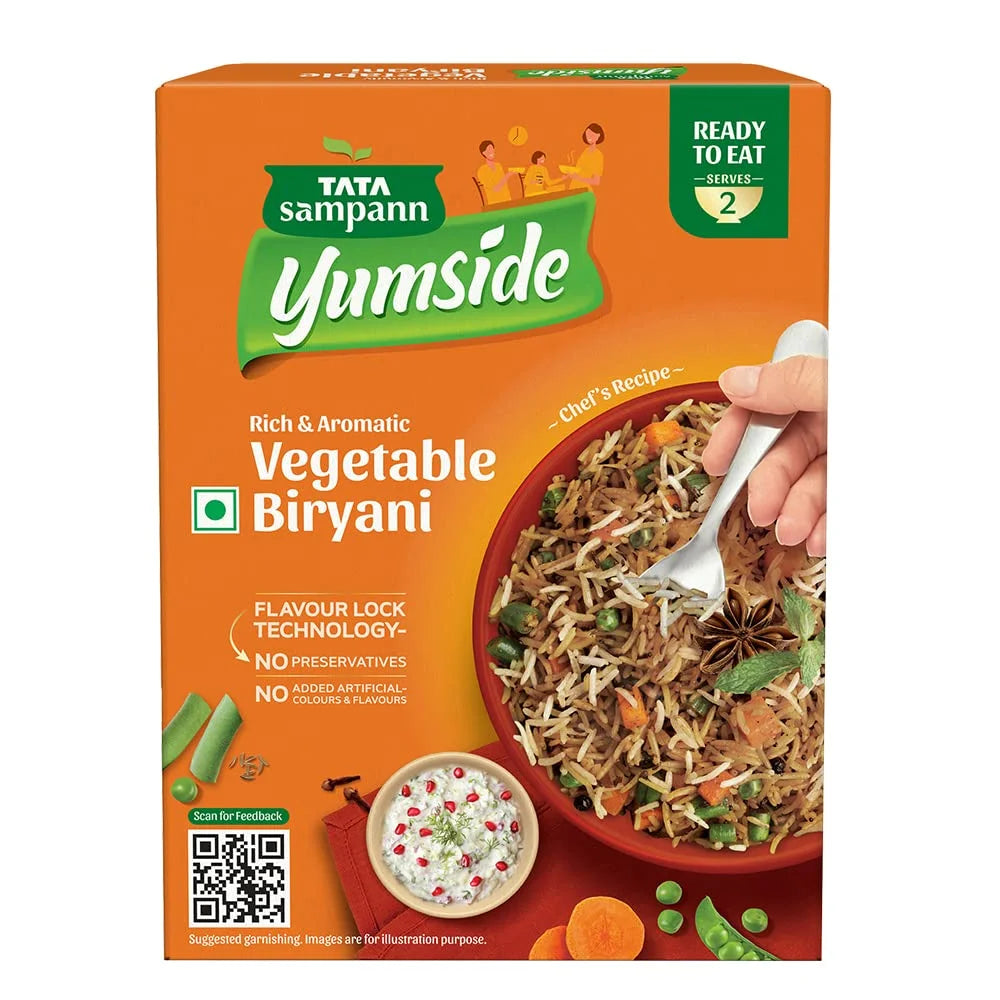 Tata Sampann Yumside Rich & Aromatic Vegetable Biryani-330 GM