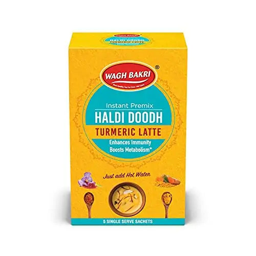 Wagh Bakri Instant Turmeric Latte (Haldi Doodh) - 110 GM (5 PKT)