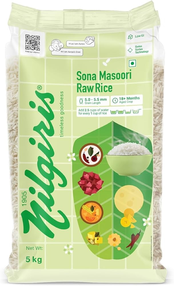 Neelgiri Sona Masoori Rice, 20LB