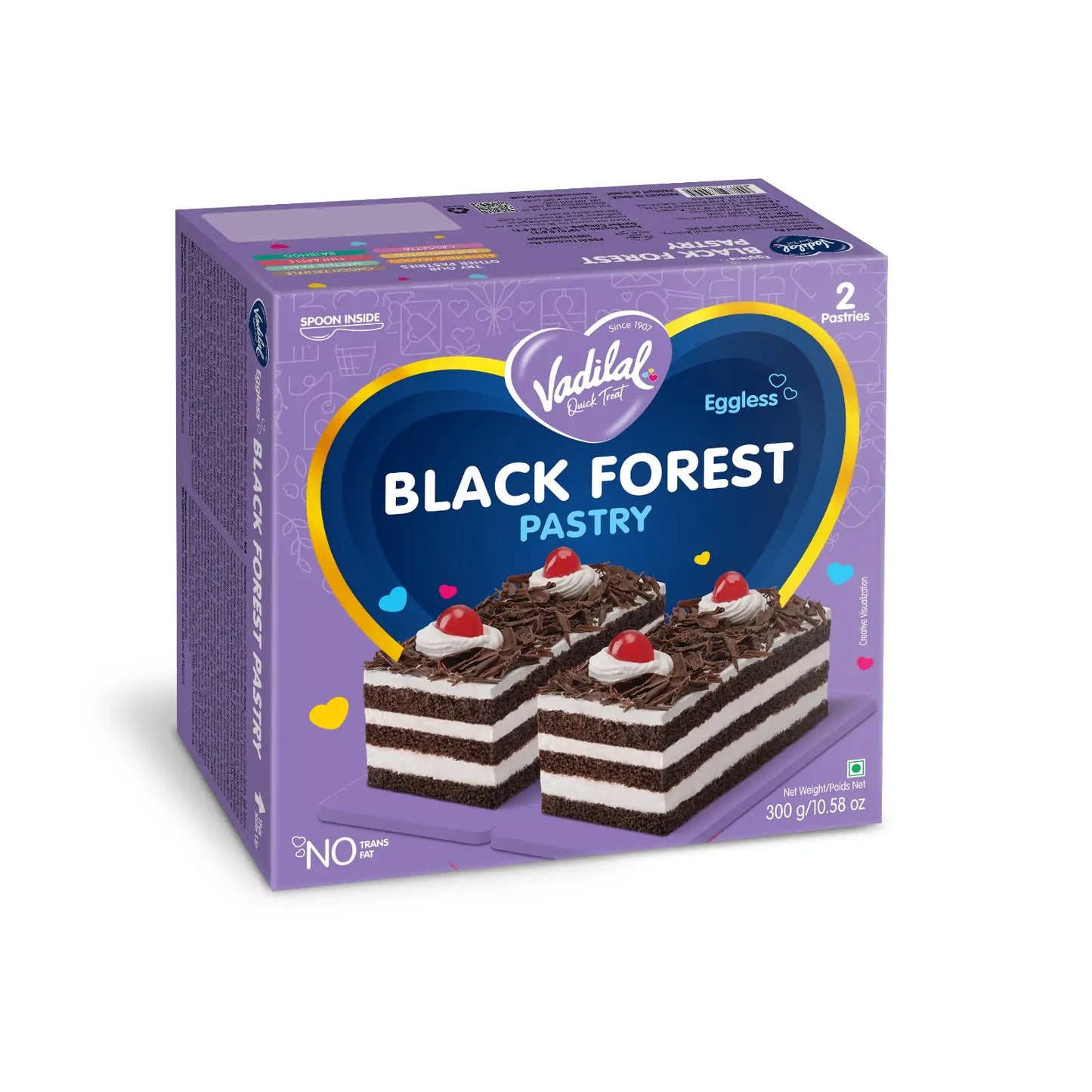 Vadilal Black Forest Pastry - 150 GM*2