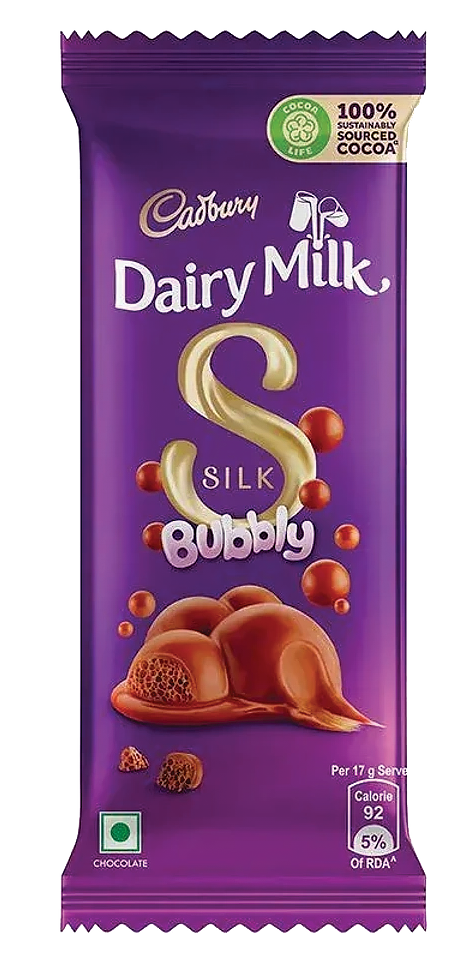 Cadbury Dairy Milk Silk Bubbly 50GM