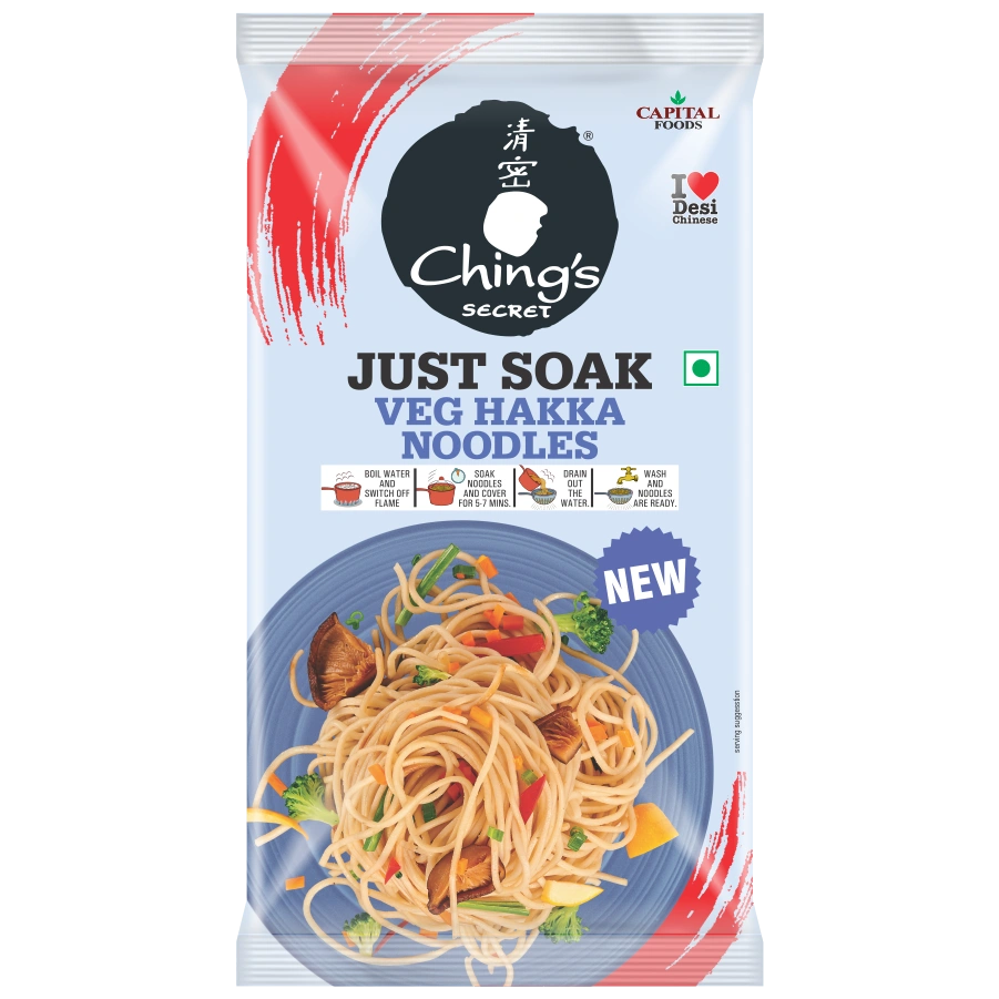 Chings Just Soak Veg Hakka Noodles 150g