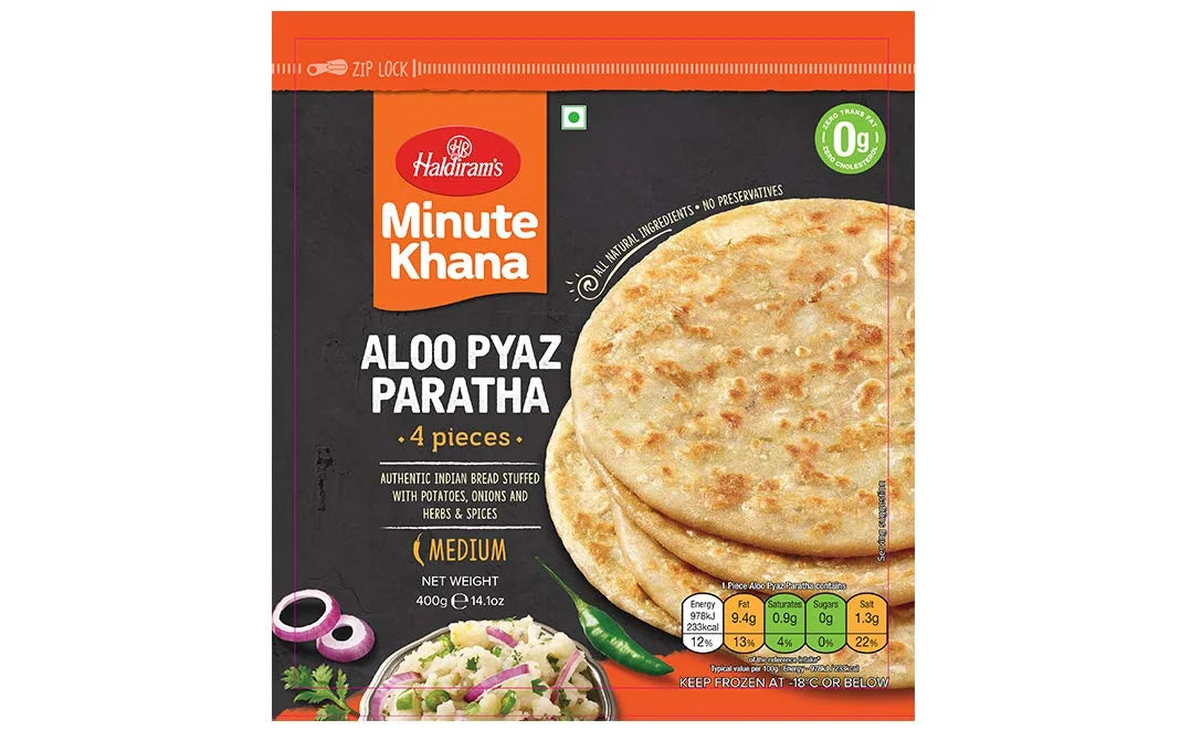 Haldiram's Aloo Pyaz Paratha 400Gm