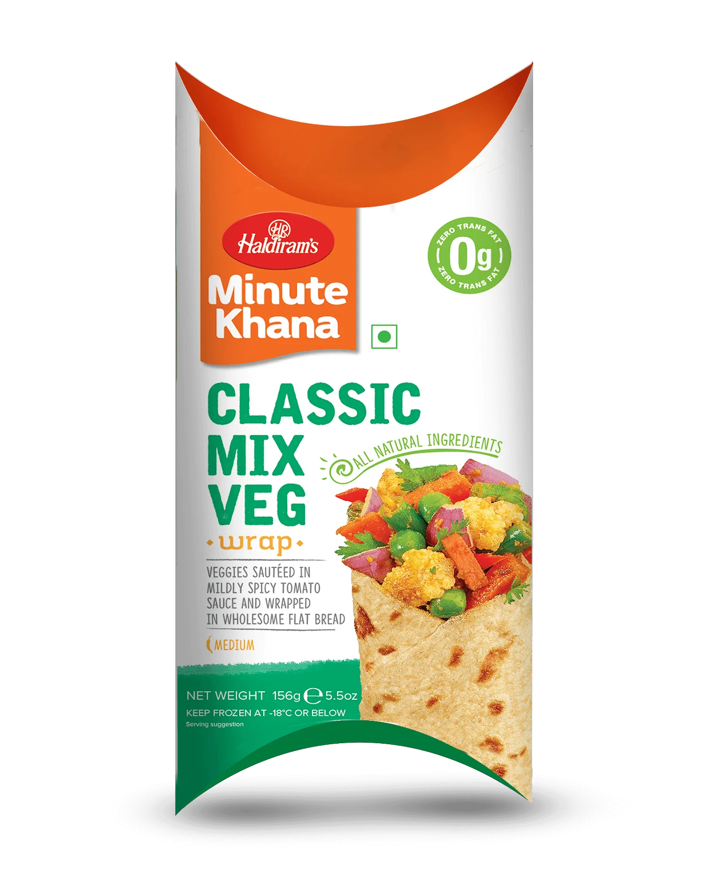 Haldiram's Classic Mix Veg Wrap 156Gm