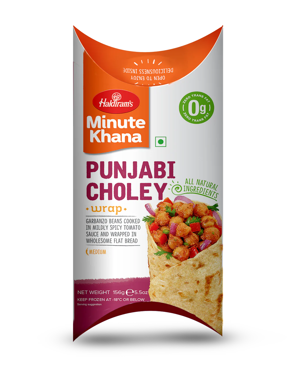 Haldiram's Punjabi Choley Wrap 156Gm
