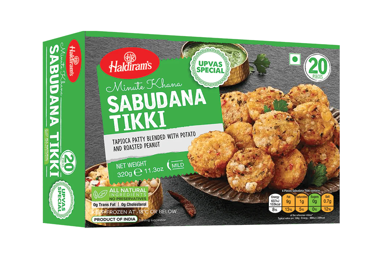 Haldiram's Sabudana Tikki 320Gm