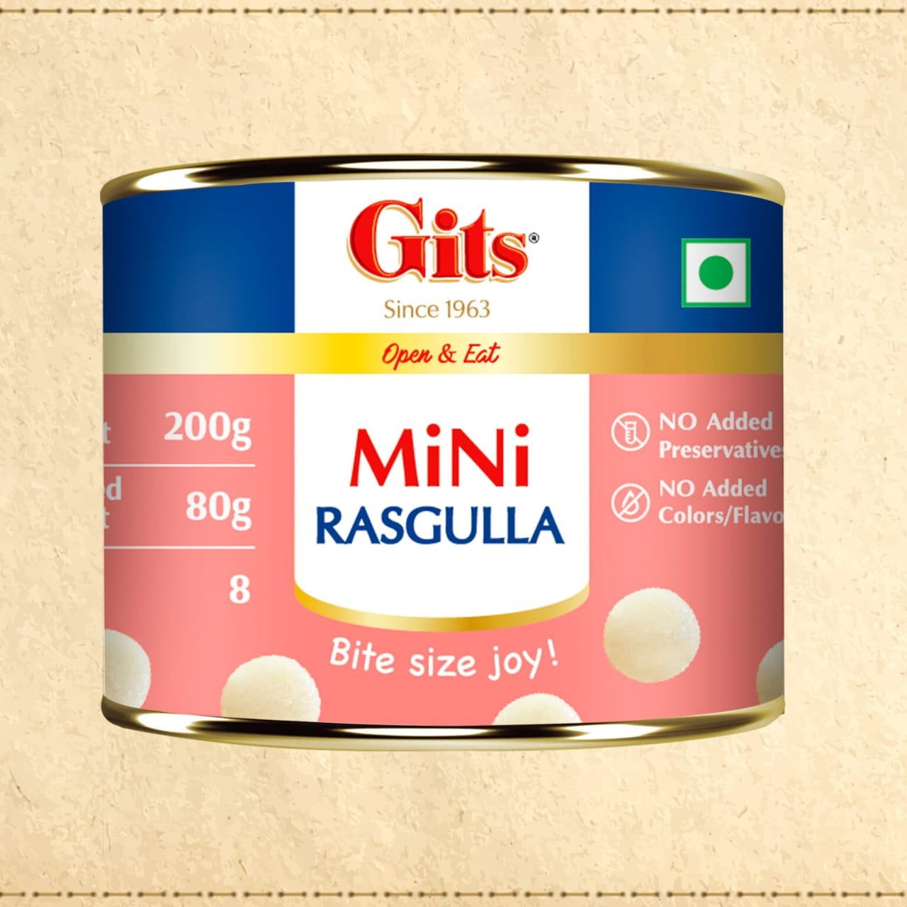 Gits mini rasgulla 200gm