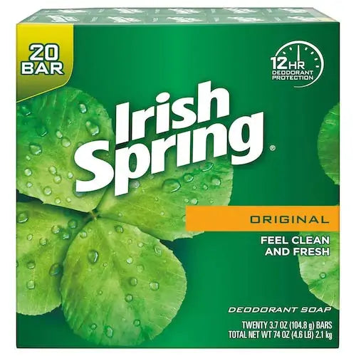 Irish Spring Deodorant Soap - 3.75 Oz. - 20 Ct