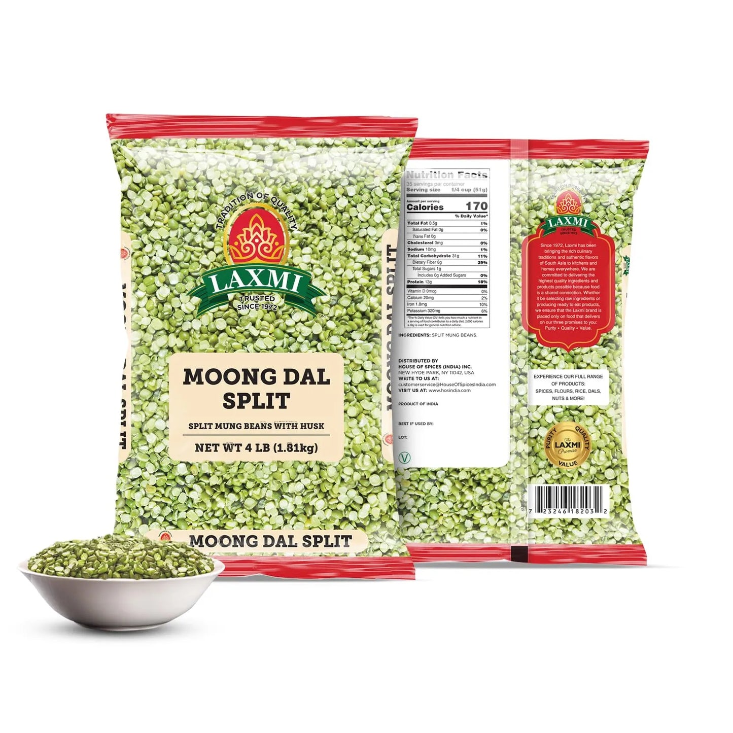 Laxmi Green Moong Dal Split