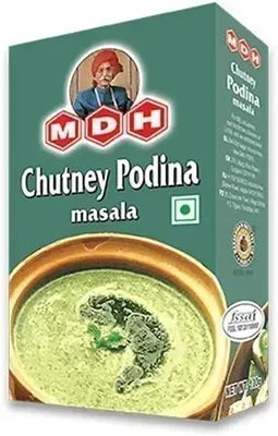 MDH Podina (mint) Chutney Powder 3.5 oz box
