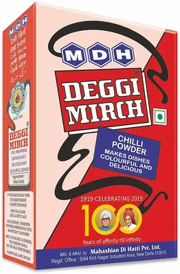 MDH Deggi Mirch Masala (Bright Red Chili Powder) 3.5 oz box