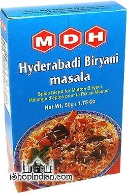 MDH Hyderabadi Biryani Masala 1.75 oz box