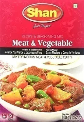 Shan Meat & Vegetable Curry Mix 100 gm box