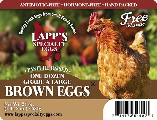 Lapp's Large Brown Eggs Dozen