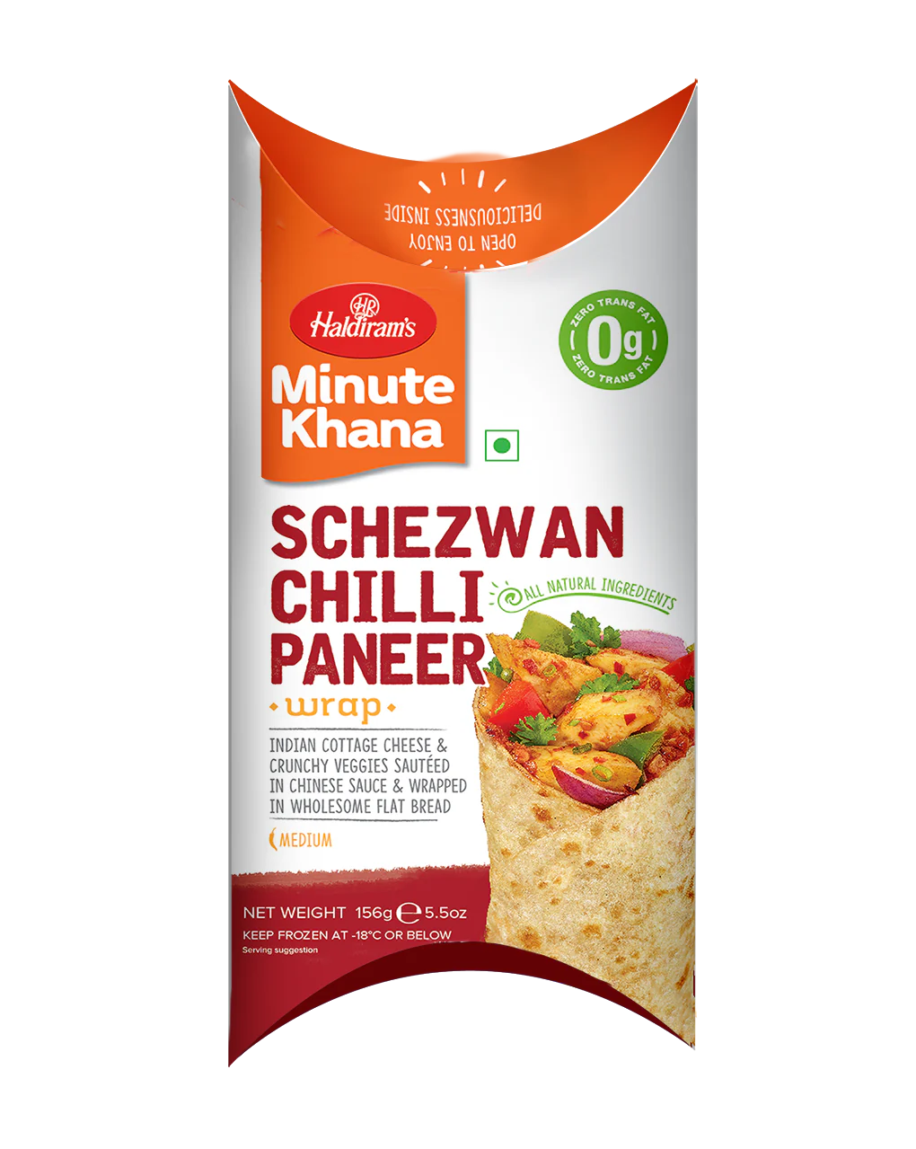 Haldiram's Schezwan Chilli Paneer Wrap 156Gm