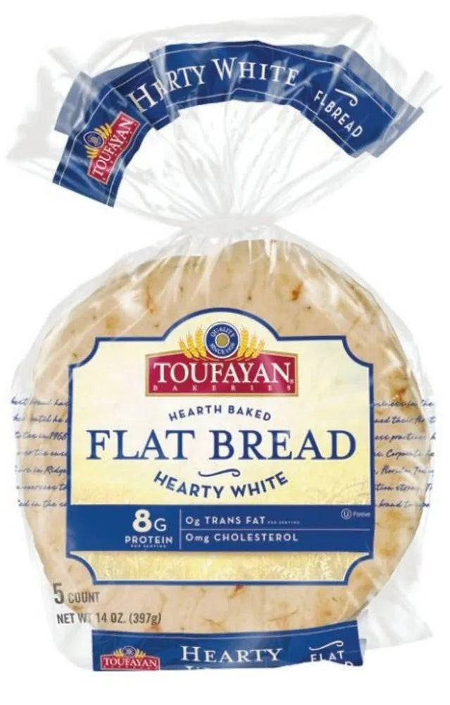 Hearty White Flat Bread Toufayan 14OZ
