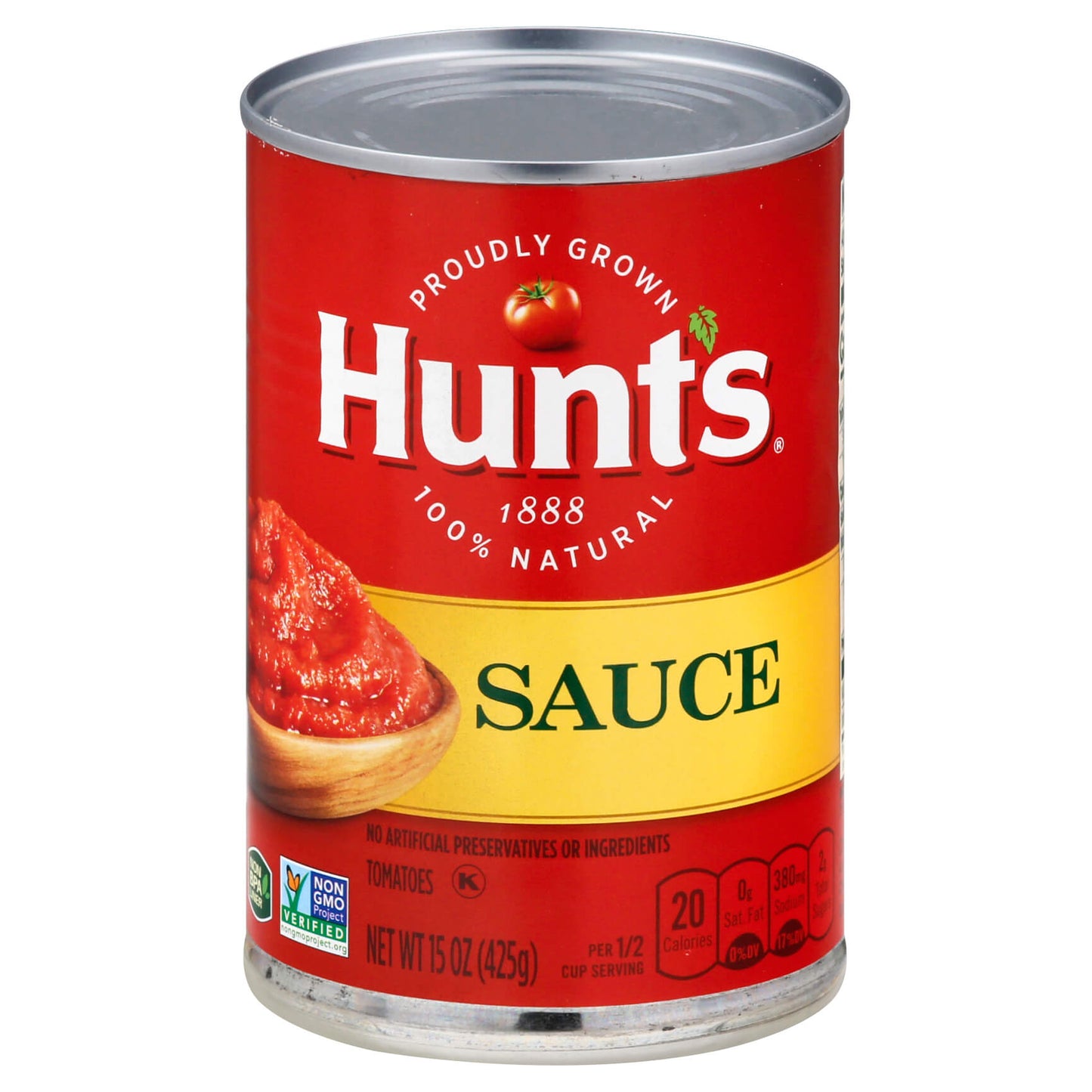 Hunt's 100% Natural Tomato Sauce 15 Oz