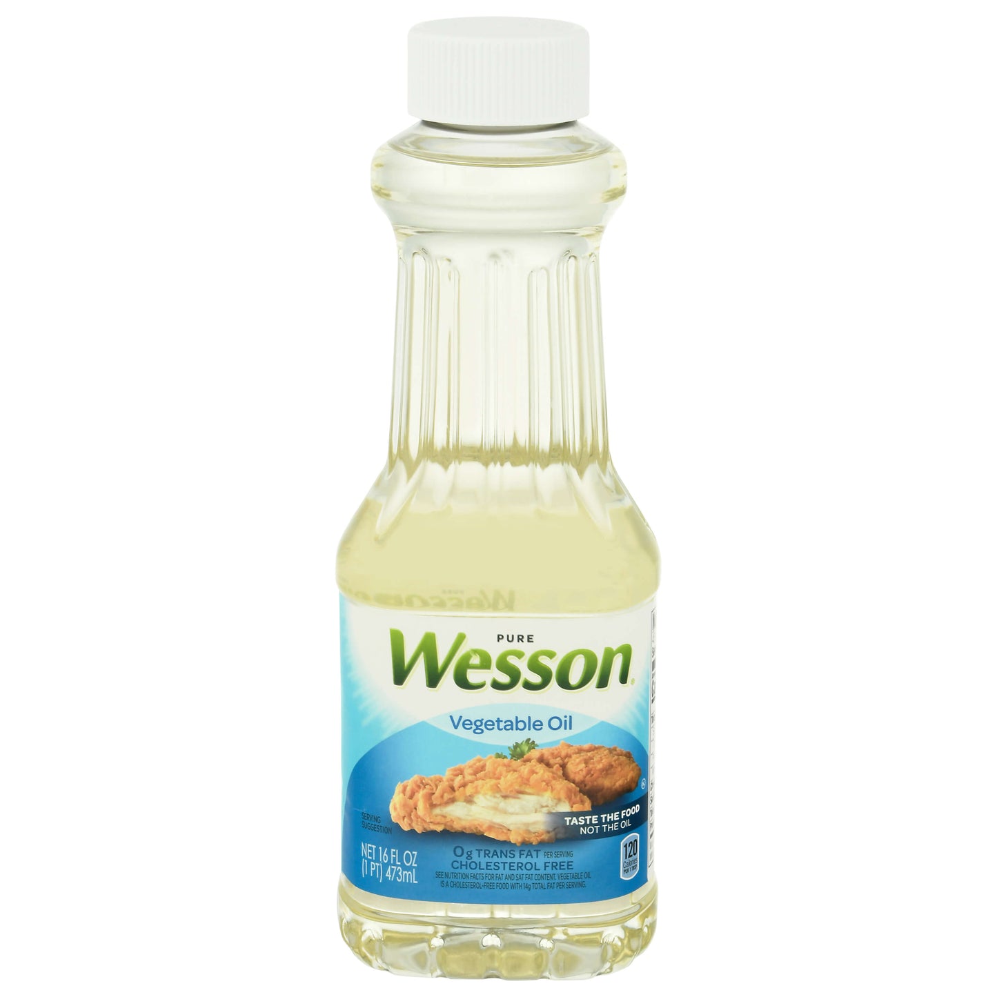 Wesson 100% Natural Vegetable Oil 16 Fl Oz