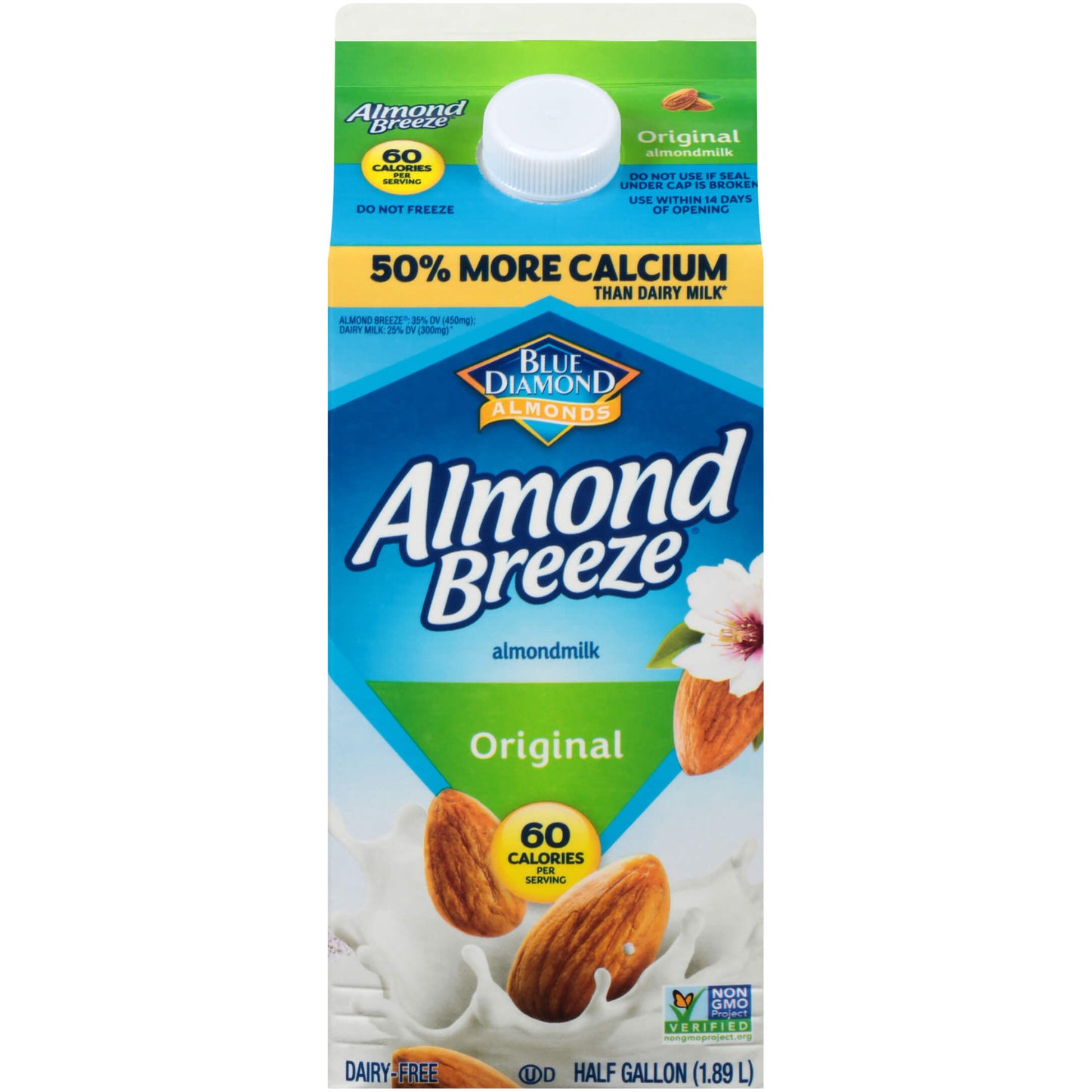 Blue Diamond Almond Breeze Original Almondmilk 0.5 gal. Carton