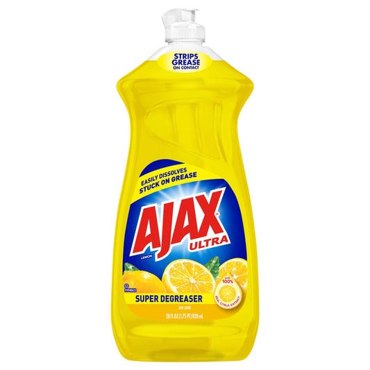 AjaxA® Super Degreaser Lemon Dish Liquid 28 OZ Bottle