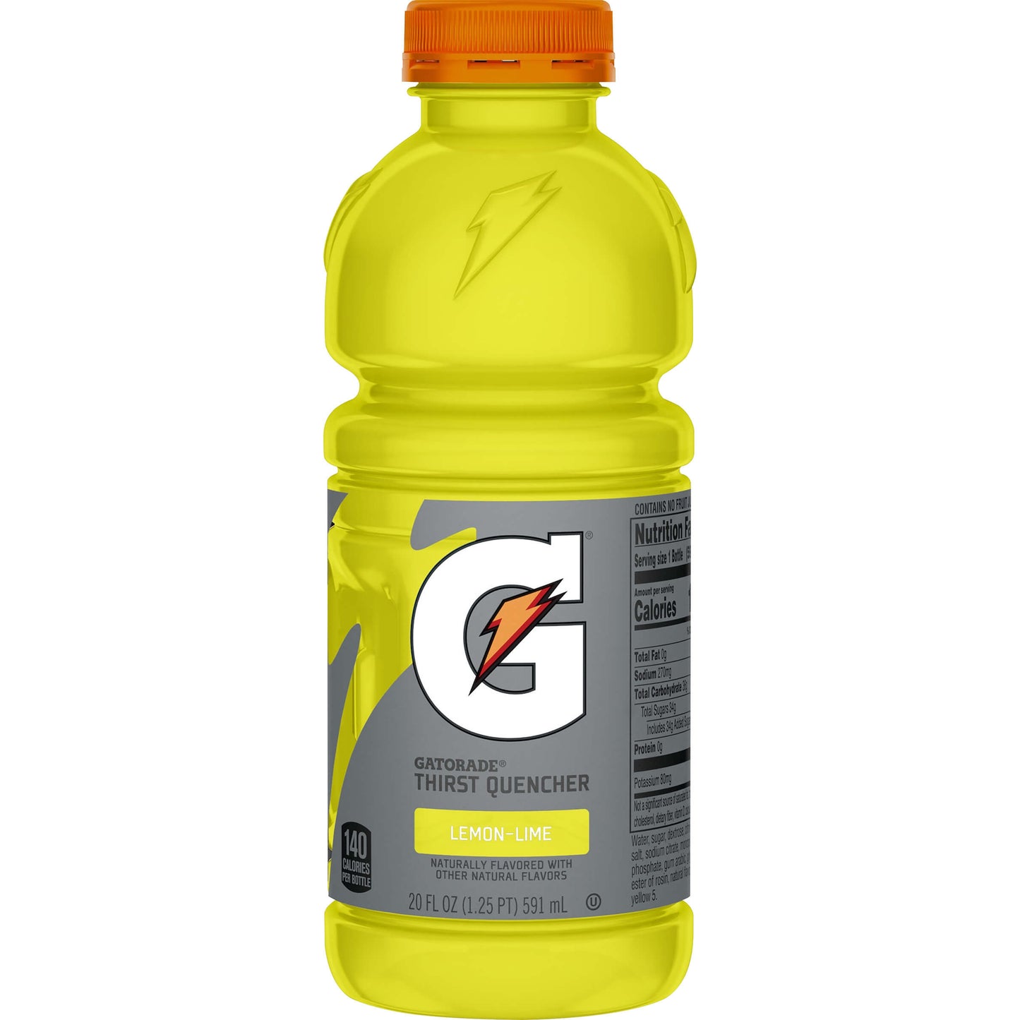 Gatorade Thirst Quencher Lemon-Lime Sports Drink 20 Fluid Ounce Plastic Bottle