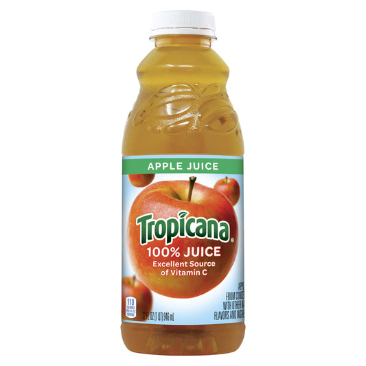 Tropicana 100% Juice Apple 32 Fl Oz Bottle