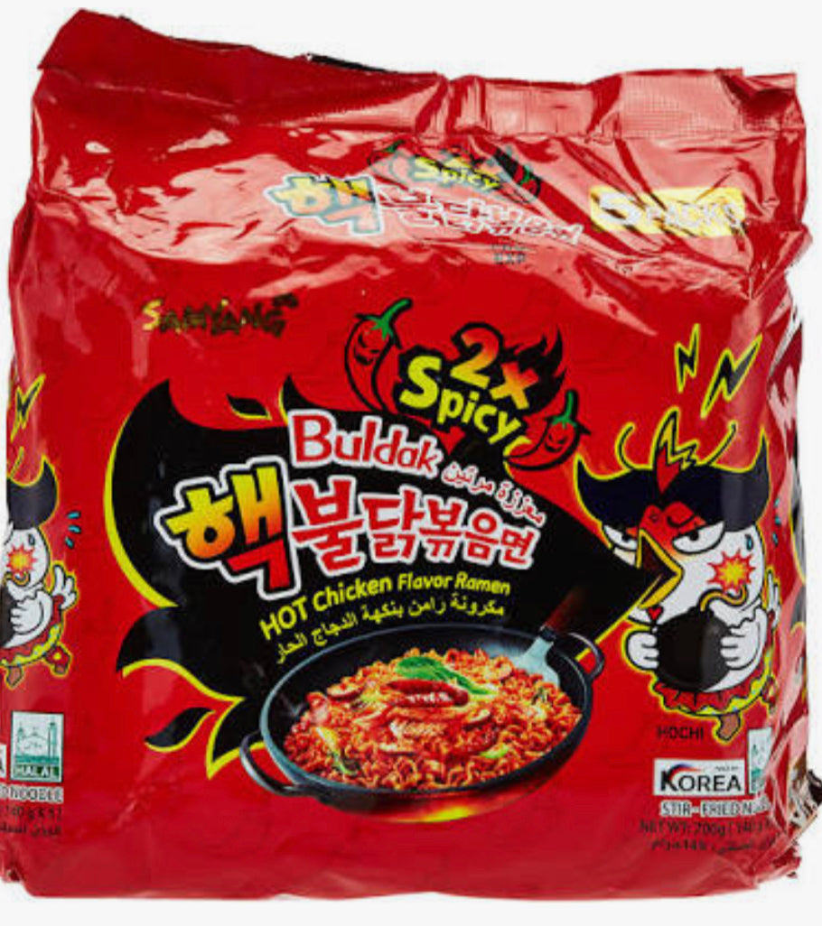 Samyang 2X Spicy hot chicken flavor buldak (Family Pack)