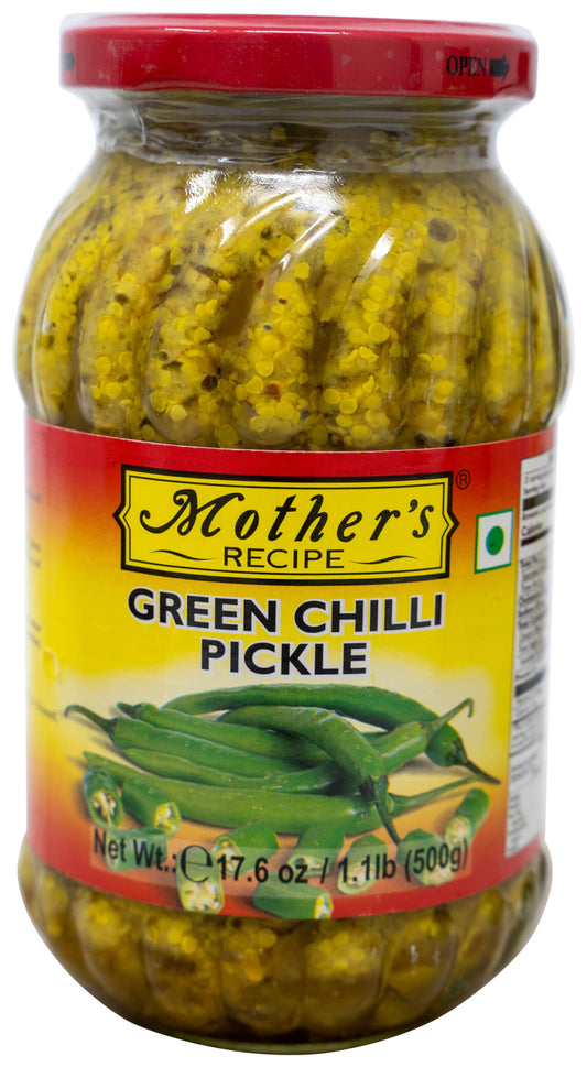 Mother's Green Chilli Pickle 500gm