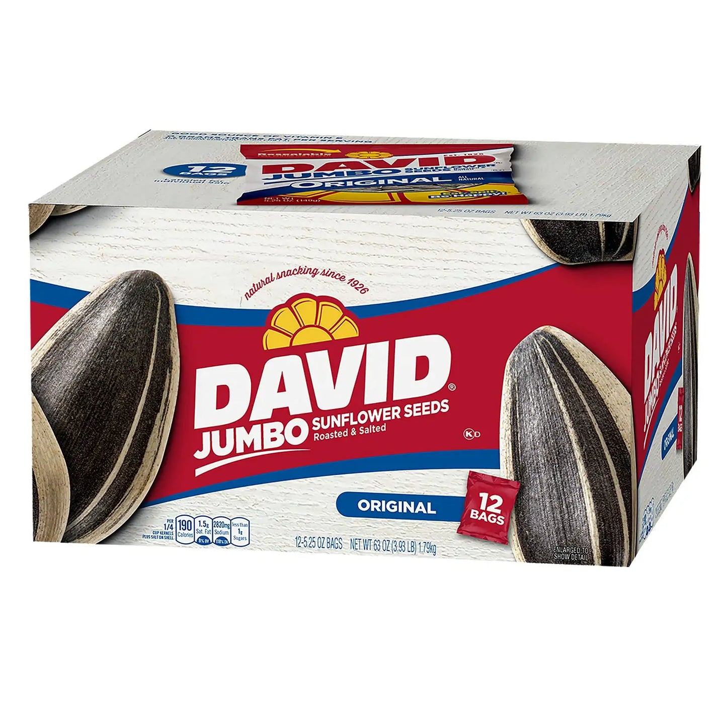 David Jumbo Sunflower Seeds (5.25 Oz., 12 Ct.)