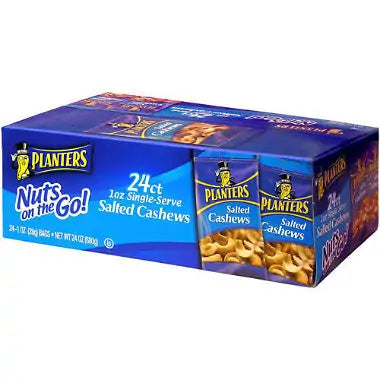 Planters Salted Cashews - 1 Oz. Bags (24 Ct.)