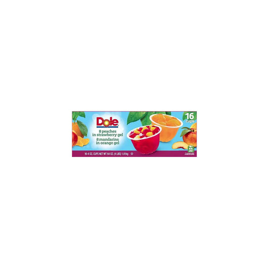 Dole Fruit In Gel Cups Variety Pack - 4.3 Oz Cups - 16 Pk.