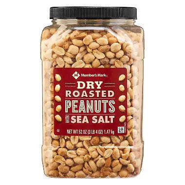 Member's Mark Dry Roasted Peanuts With Sea Salt (32 Oz.)