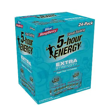 5-hour Energy Shot, Extra Strength Blue Raspberry (1.93 Oz. Ea., 24 Pk.)