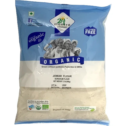 24 Mantra Organic Jowar Flour - 2 LB (908 GM)