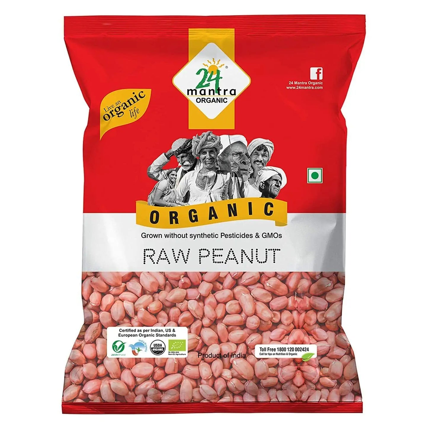 24 Mantra Organic Peanut - 800 GM