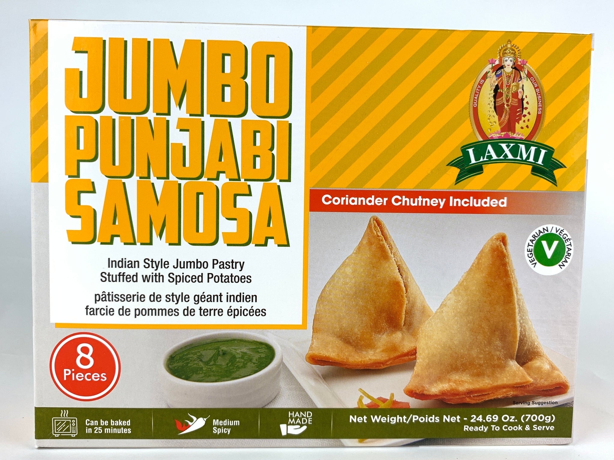 Laxmi Jumbo Punjabi Samosa 8 Pieces (700g 24.6Oz)– Fresh Central