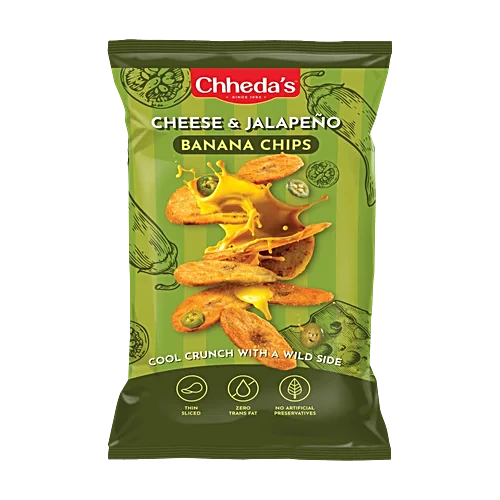 Chhedas Cheese & Jalapeno Banana Chips
