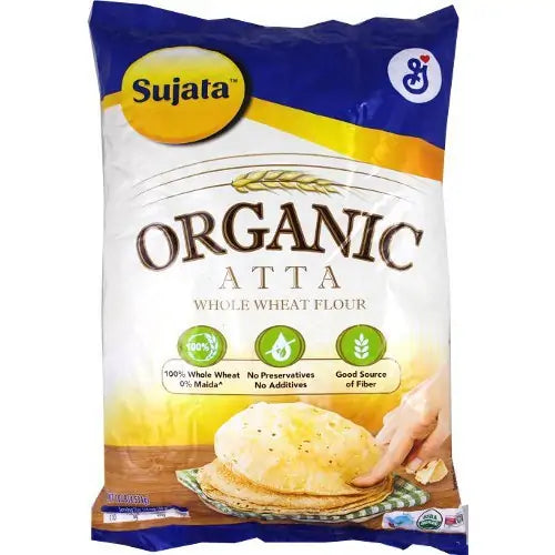 Sujata Organic Whole Wheat Atta (10 LB)