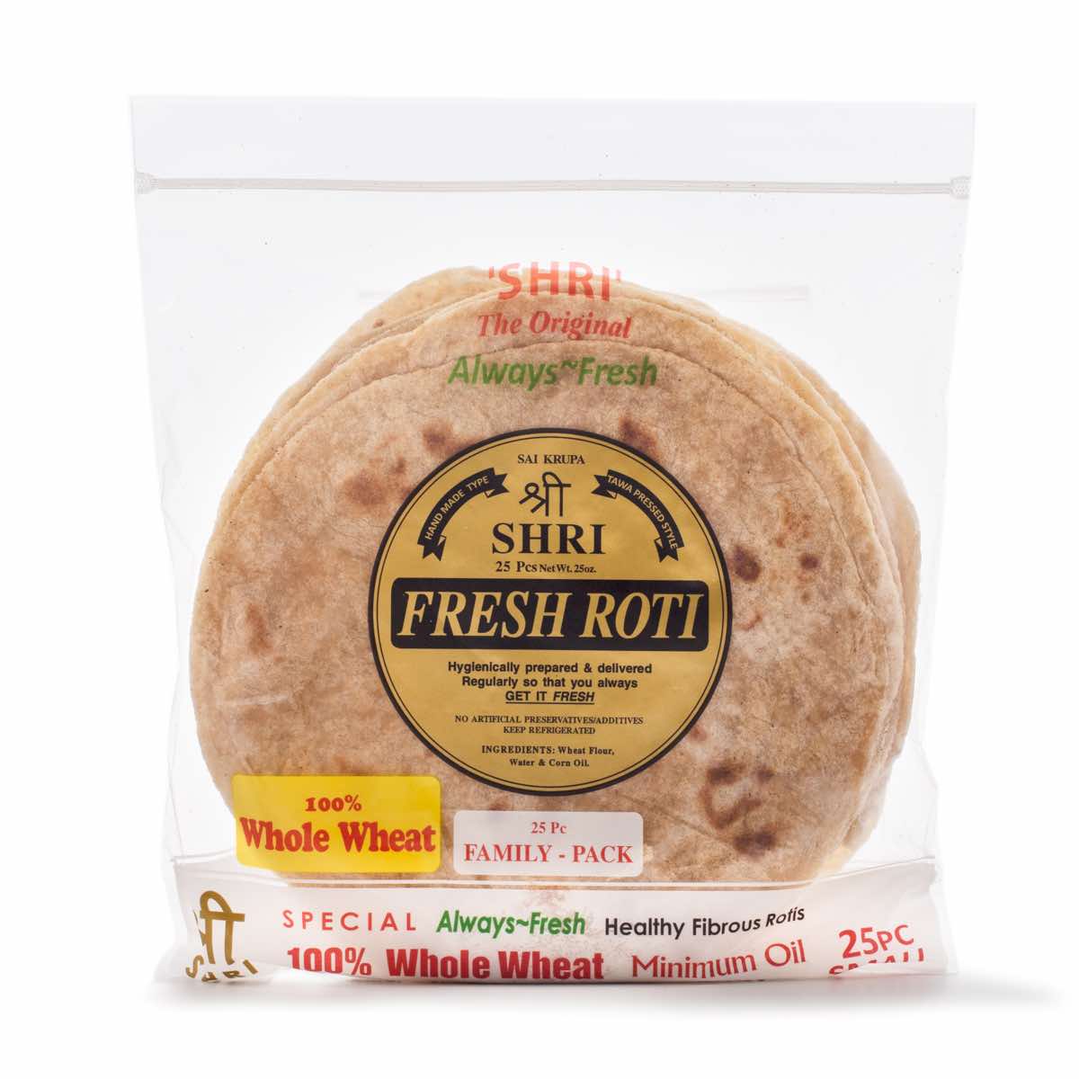 Shri Fresh Roti 25pc