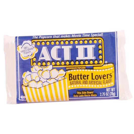 ACT II Butter Lovers Microwave Popcorn 2.75OZ