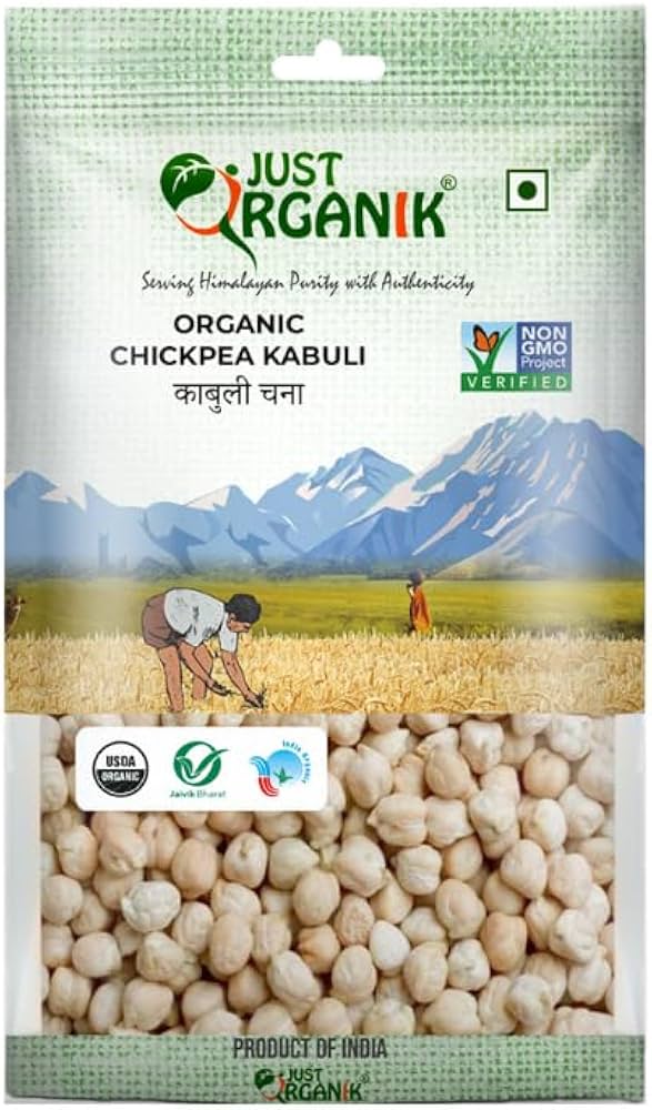 Just Organik Kabuli (White chickpea) 2LB