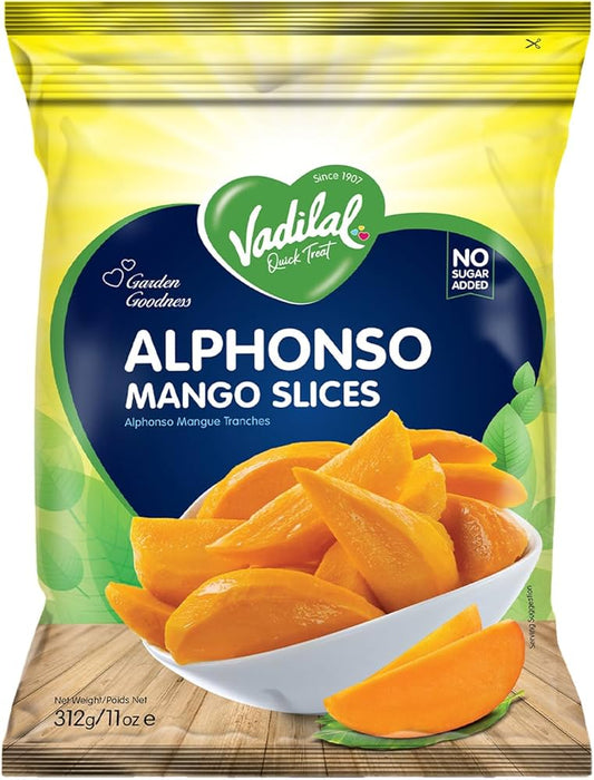 Vadilal Alphonso Mango slices, 312gm