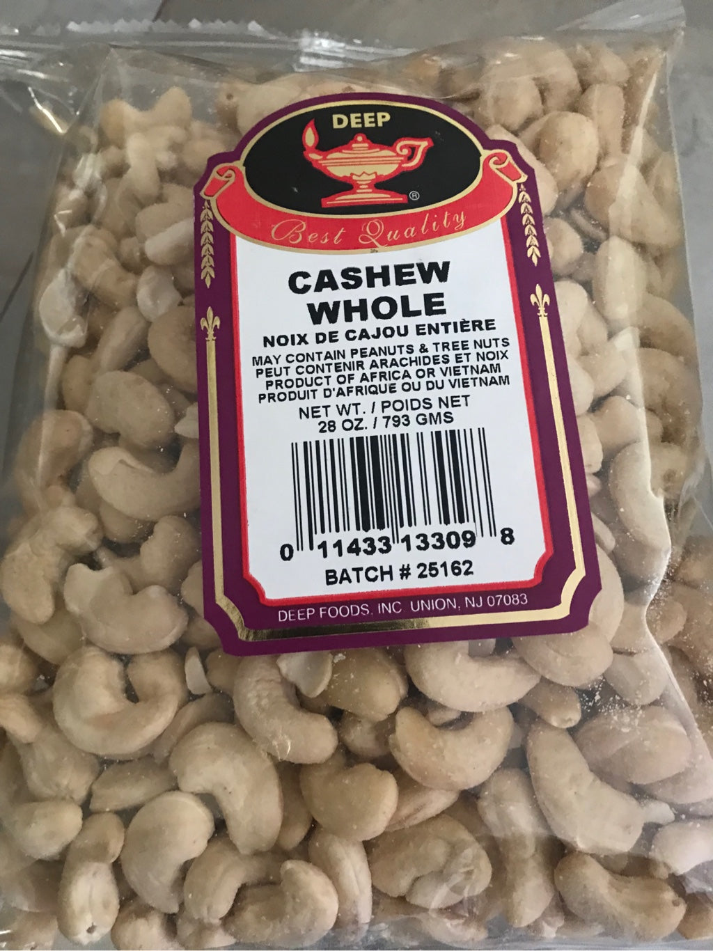 Deep Cashew Whole, 28oz