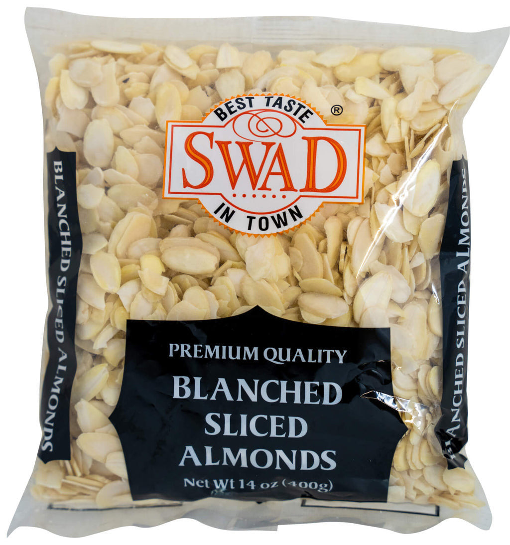 Swad Blanched Sliced Almonds (400g 14Oz)